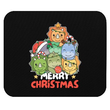 Discover Dinosaur Christmas Tree Merry Christmas Mouse Pads