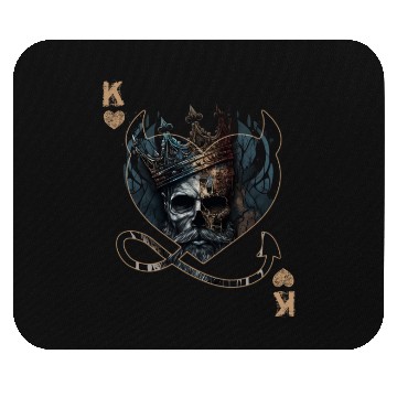 Discover Heart King Playing Card Halloween Gothic Fan Mouse Pads