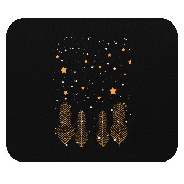 Discover Christmas card Mouse Pads