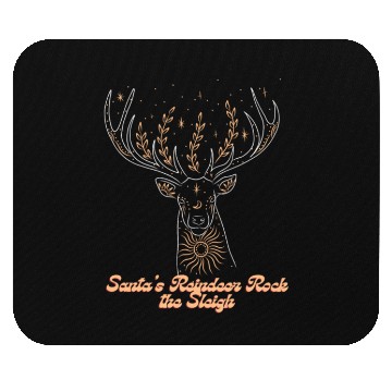 Discover Santa s Reindeer Rock the Sleigh Mouse Pads