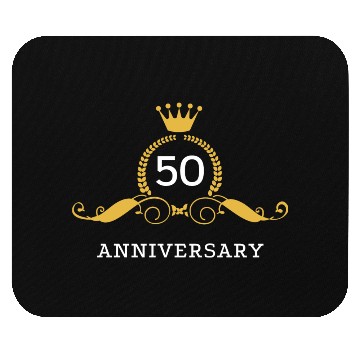 Discover 50th Golden Wedding Anniversary / Fifty Years Mouse Pads
