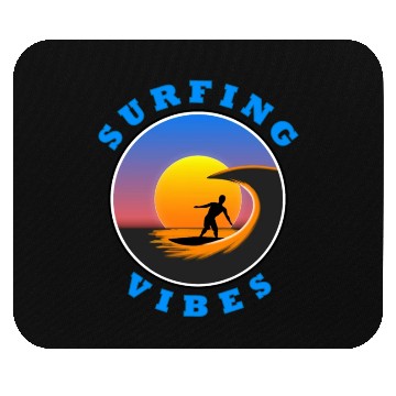 Discover Surfing Vibes - Sun - surfer Mouse Pads