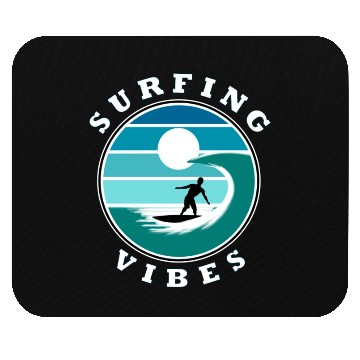 Discover Surfing Vibes – retro 2 - Surfer Mouse Pads