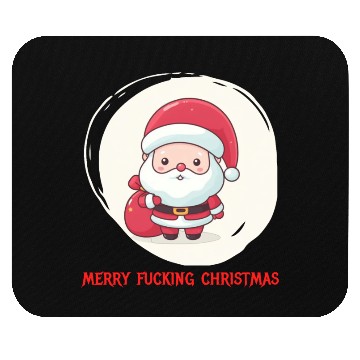 Discover Cute Bad Santa Mouse Pads