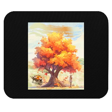 Discover "Autumn Feels - Nature's Embrace" Mouse Pads