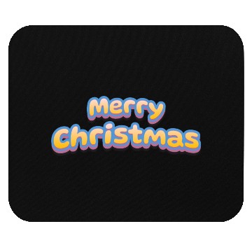 Discover Merry Christmas Cute 3D Text Mouse Pads