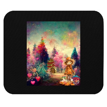 Discover "Enchanted Dreams - Psychedelic Autumn Forest" Mouse Pads