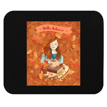 Discover "Hello Autumn - Cozy Reading Nook" Mouse Pads
