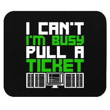Discover Network Admin Programmer Pull A Ticket Mouse Pads