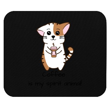 Discover cat coffee Mouse Pads