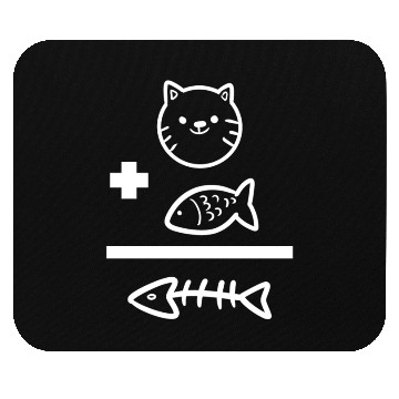 Discover Cat Fish Bone Angler Mouse Pads