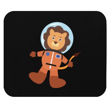 Discover Lion In Space Suit Mouse Pads