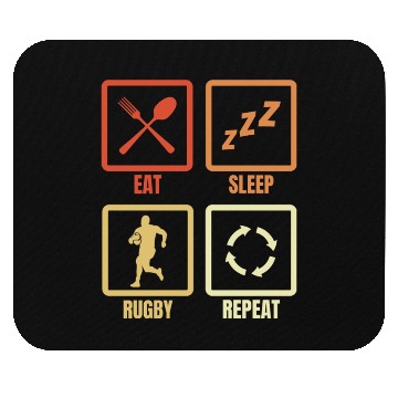 Discover Rugby Player Daily Routine Mouse Pads