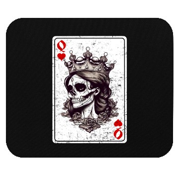 Discover Queen of Hearts Card Game Horror Heart Queen Mouse Pads