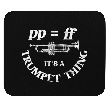 Discover Funny Trumpet Player Marching Band Music Teacher Mouse Pads