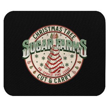 Discover Christmas Tree Cake Tree Farm Mouse Pads