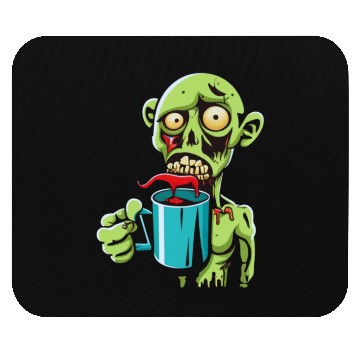 Discover green zombie Mouse Pads