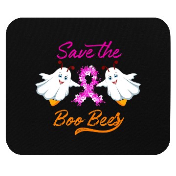 Discover Breast Cancer Halloween Save The Boo Bees Mouse Pads