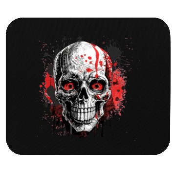 Discover Minimalistic Ink Drawing Style Horror Themed. Mouse Pads