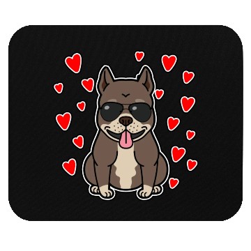 Discover Pitbull Hearts Gift For Dog Lover Mouse Pads
