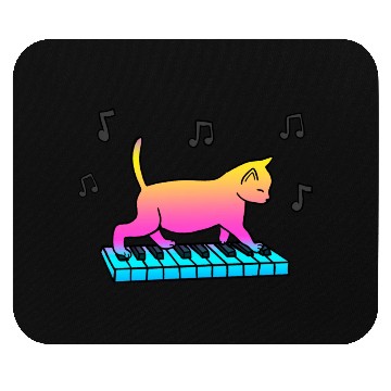 Discover Piano Cat Gift For Cat Lover Mouse Pads