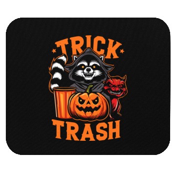 Discover trick or trash,scary halloween Mouse Pads