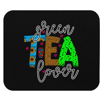 Discover Green Tea Lover Mouse Pads