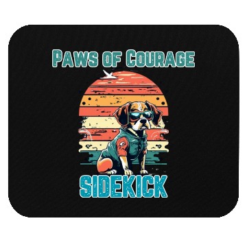 Discover Courageous Canine Companion Mouse Pads