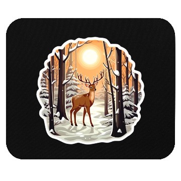 Discover Deer in Forest Mouse Pads