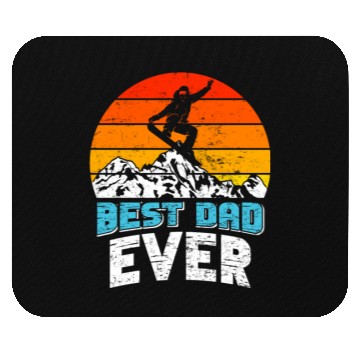 Discover Snowboarder Best Dad Ever Snowboarding Freestyle Mouse Pads