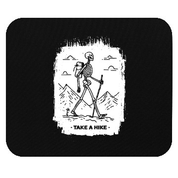 Discover Take a Hike - White Ink Mouse Pads
