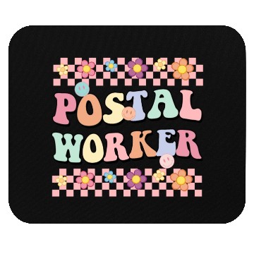 Discover Floral POSTAL WORKER Mouse Pads