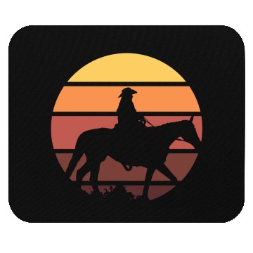 Discover Western Cowboy Horse Rider Mouse Pads