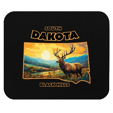 Discover South Dakota - Elk Mouse Pads