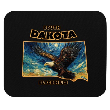 Discover South Dakota - Eagle Mouse Pads