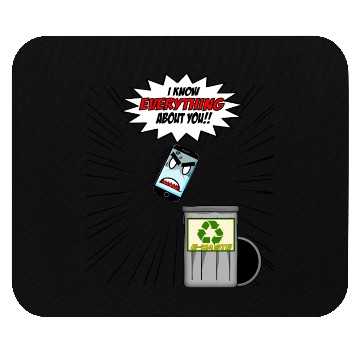Discover Phone Funny Cartoon Tech Design Mouse Pads