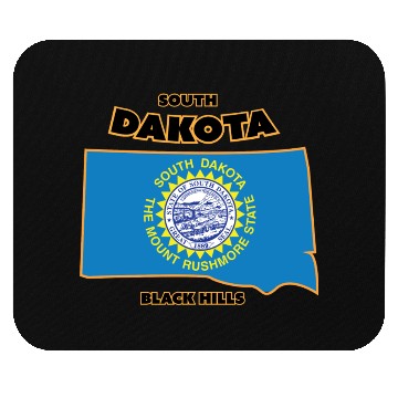 Discover South Dakota - Flag Mouse Pads