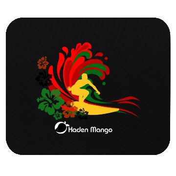 Discover Plumeria Surfer Mouse Pads