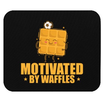 Discover Motivated by Waffles Dough Pastry Snack Mouse Pads