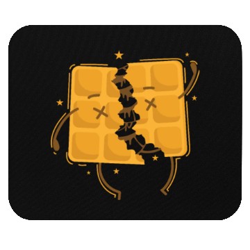 Discover filled Waffle Dough Pastry Baker Snack Mouse Pads