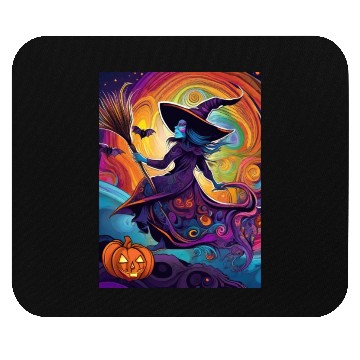 Discover Halloween Witch Mouse Pads