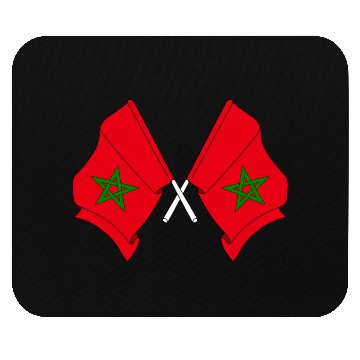 Discover Two flags of Morocco crossed Mouse Pads