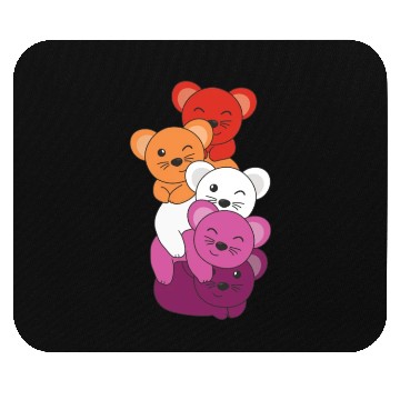 Discover Lesbian Flag Pride Lgbtq Cute Mouse Mouse Pads