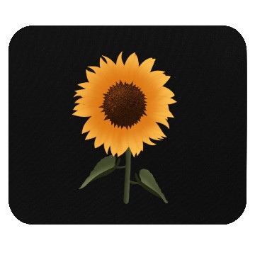 Discover Vibrant Sunflower Botanical Illustration Mouse Pads