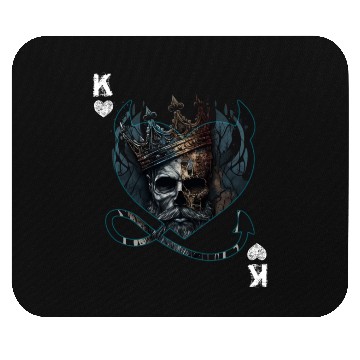 Discover Heart King Playing Card Halloween Gothic Fan Mouse Pads