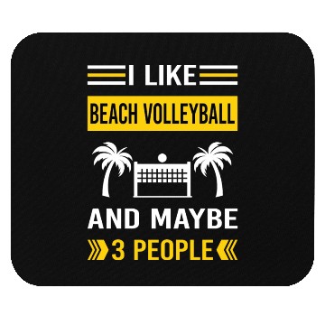 Discover 3 People Beach Volleyball Mouse Pads