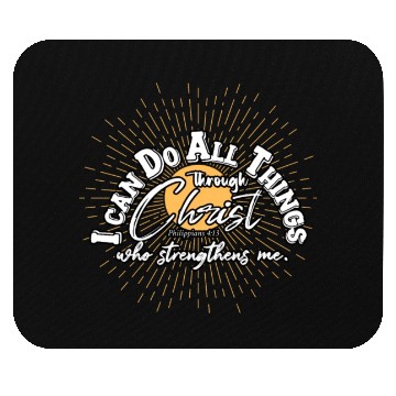 Discover I Can Do All Through Christ Mouse Pads