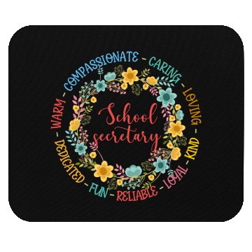 Discover School secretary circle Mouse Pads
