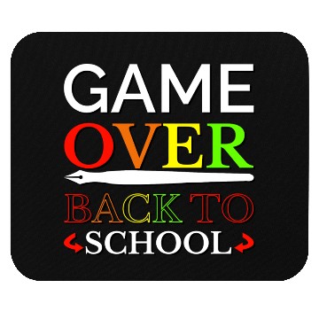 Discover Game Over Back To School Mouse Pads