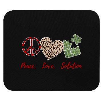 Discover peace love solution Mouse Pads